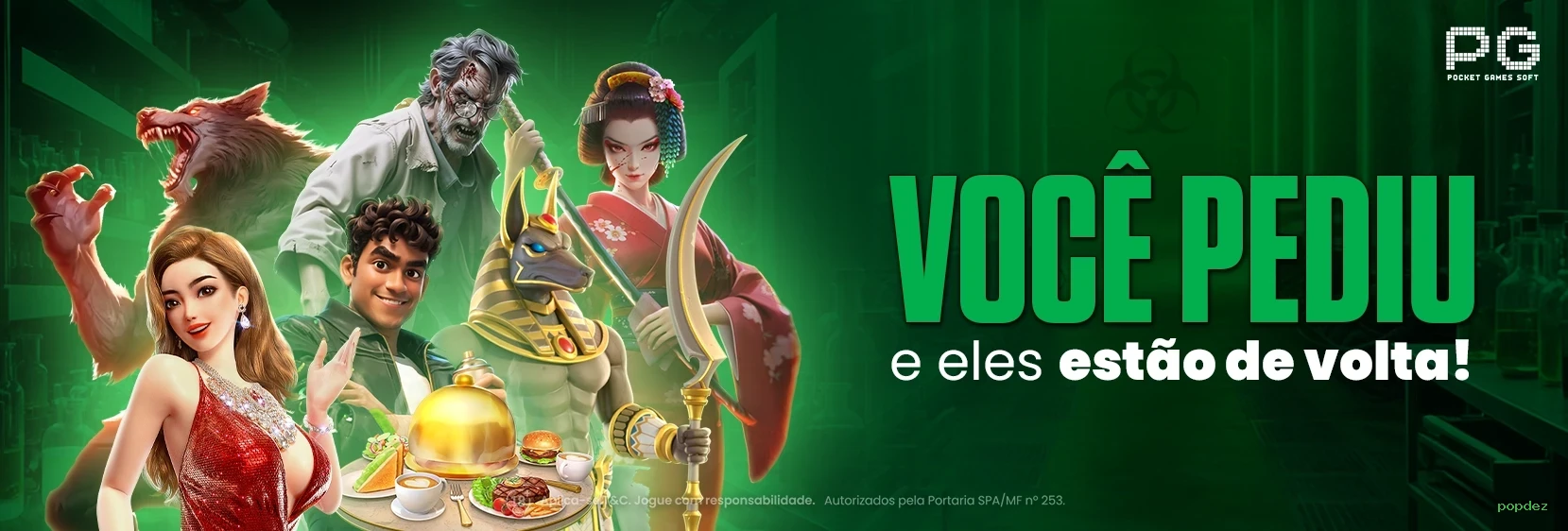 Bônus exclusivos membros VIP popdez